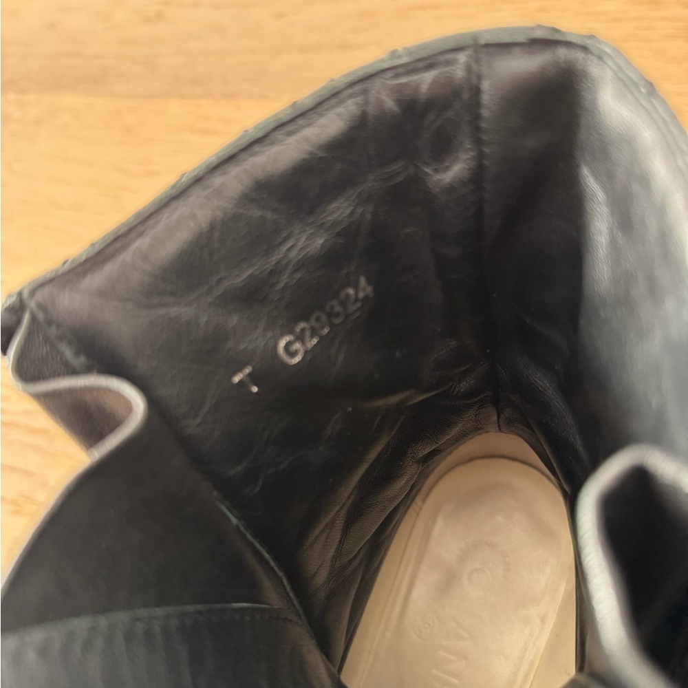 CHANEL Black Classic Combat Boots - Picture 9 of 11